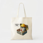 Tote Bag  Quirky Sardine Engineer Building Fishy Ideas (Devant)
