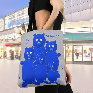 Tote Bag Quoi ? Famille de bulle amusante