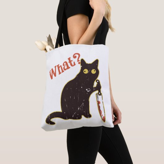 Tote Bag Quoi - propriétaire de chat (De près)
