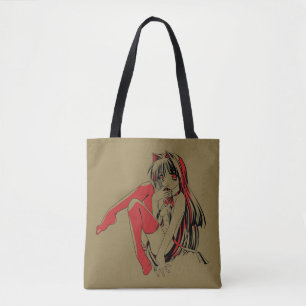 Tote Bag R & B Manga, Neko Catgirl Furry Loli Anime