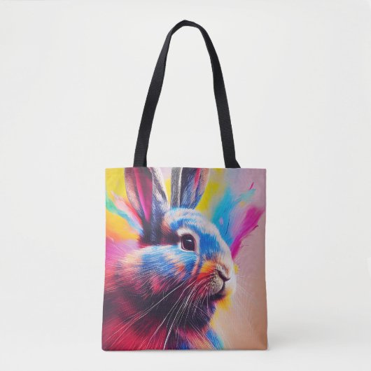 Tote Bag Rabbit Bunny Animal Discovery Aventure Nature (Devant)