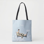 Tote Bag Racamier dans les nuages (Devant)