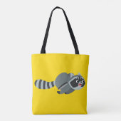 Tote Bag Raccoon de dessin animé mignon (Dos)