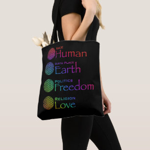 Tote Bag Race Lieu de naissance humain Terre Politique Libe