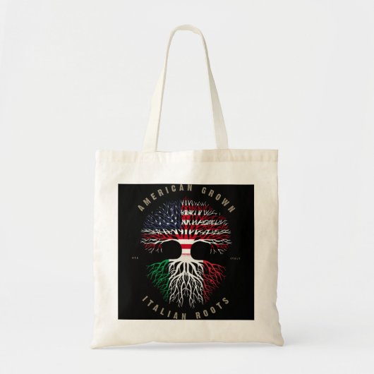 Tote Bag Racines italiennes de croissance américaine Italie (Devant)