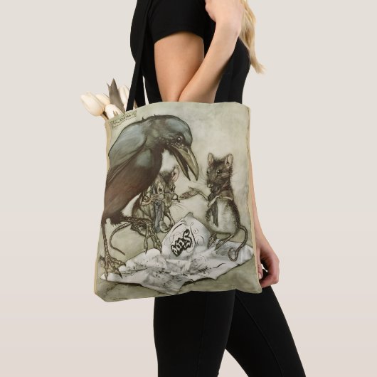 Tote Bag Rackham Peter Pan Kensington Gardens Solomon Fourr (De près)
