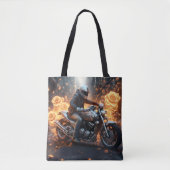 Tote Bag Raconte une histoire de vitesse, de feu, de roses  (Devant)
