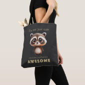 Tote Bag Racoon concentré Awesome mignon adorable drôle (De près)