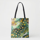 Tote Bag Radiant Peridot Citrine Lunar Glow (Devant)