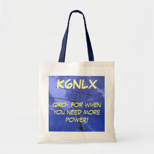 Tote Bag Radio amateur QRO et Callsign Fourre-tout