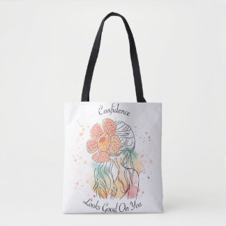 Tote Bag Rafflesia ligne d'art aquarelle illustration Fourr