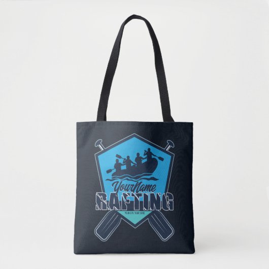 Tote Bag Rafting personnalisé Whitewater River Adventure (Devant)