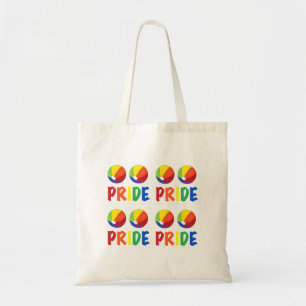 Tote Bag Rainbow Beach Ball Beach Gay pride Summer Fourre-t