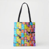 Tote Bag Rainbow Deco Home Living Abstrait (Devant)