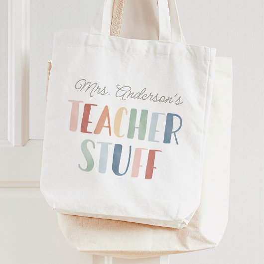 Tote Bag Rainbow Enseignant Stuff Enseignant Apprécier Cade