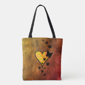 Tote Bag Rainbow heart and Butterfly (Dos)