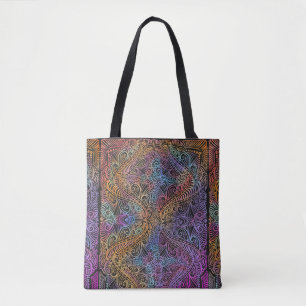 Tote Bag Rainbow Kaleidoscope Mandala