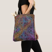 Tote Bag Rainbow Kaleidoscope Mandala (De près)