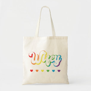 Tote Bag Rainbow LGBTQIA Lesbienne soutien Gay