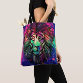 Tote Bag Rainbow Lion (De près)