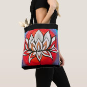 Tote Bag Rainbow Lotus Fourre-tout (De près)