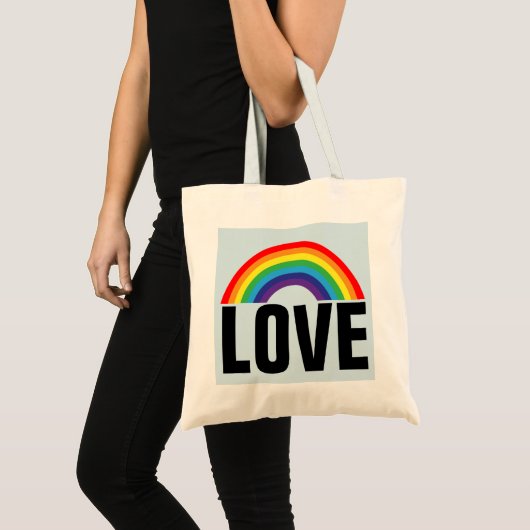 TOTE BAG RAINBOW LOVE FOURRE-TOUT (Devant (produit))