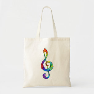 Tote Bag Rainbow Musical Key