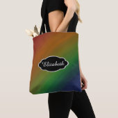 Tote Bag Rainbow Ombre | Tête colorée en gras - Indicateur  (De près)