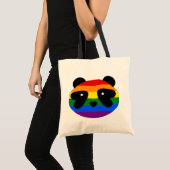 Tote Bag Rainbow Panda, LGBTQ Panda, Queer Panda - Fierté (Devant (produit))