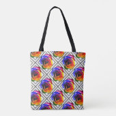 Tote Bag Rainbow Rose (Dos)