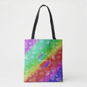 Tote Bag Rainbow Shellfish Motif Ajouter un nom sur toute l (Devant)