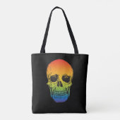 Tote Bag Rainbow Skull - pour Trick ou Treat & fun! (Dos)