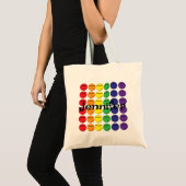 Tote Bag Rainbow Softball avec nom (Devant (produit))