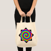 Tote Bag Rainbow Spiral par Kenneth Yoncich (Devant (produit))