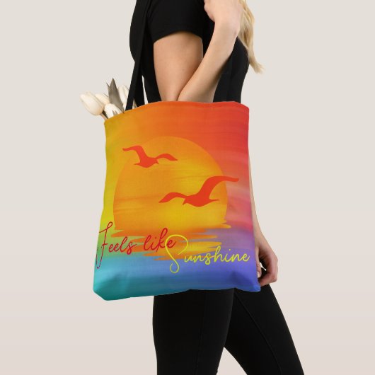 Tote Bag Rainbow Sunrise Sunshine Fourre-tout (De près)