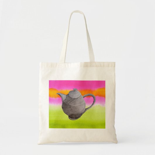 Tote Bag Rainbow Teapot partie thé (Devant)