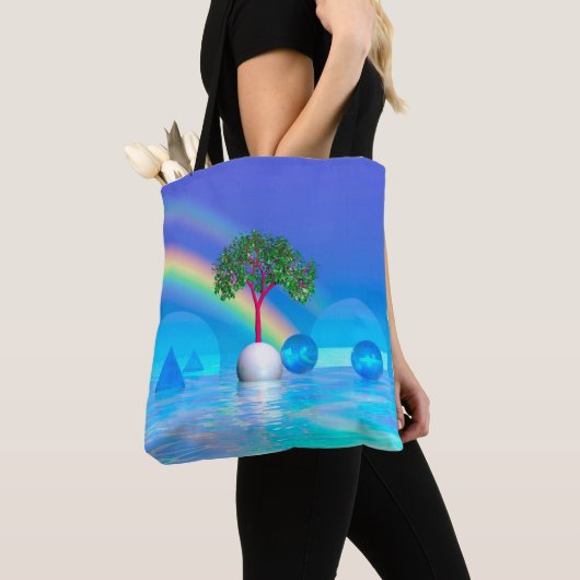 Tote Bag Rainbow Tree (De près)