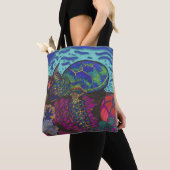 Tote Bag Rainbow Turtle Fourre-tout (De près)