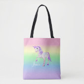 Tote Bag Rainbow 🦄 Unicorn (Devant)