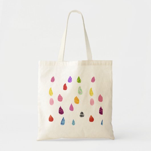 Tote Bag Raindrops collage d'art collage mignon boho (Devant)