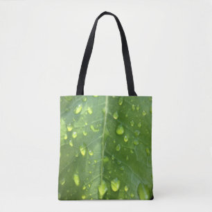 Tote Bag Raindrops sur une feuille