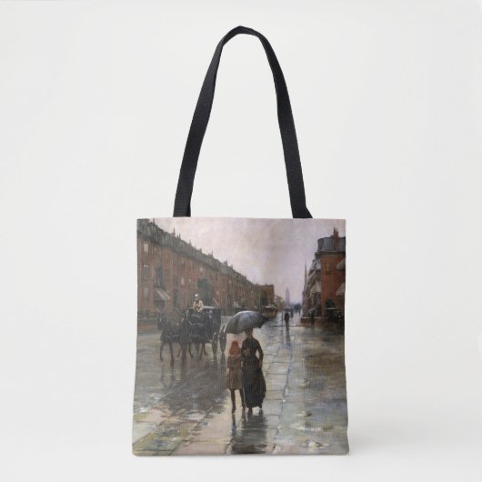 Tote Bag Rainy Day, Boston par Frederick Childe Hassam (Devant)