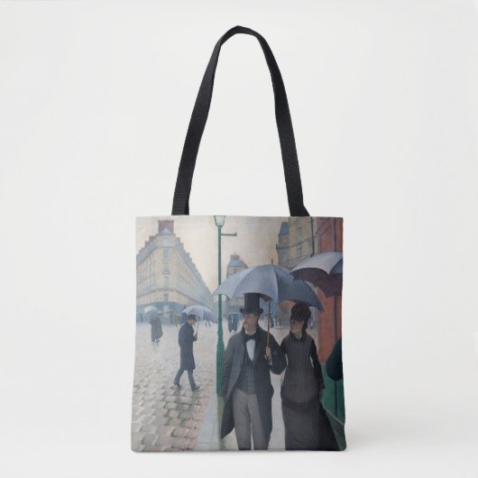 Tote Bag Rainy Day sur Paris Street (Devant)