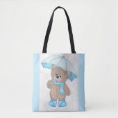 Tote Bag Rainy Daze Teddy Bear (Devant)