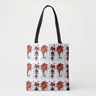 Tote Bag Rainy Reflections - Terracotta & Turquoise traditi