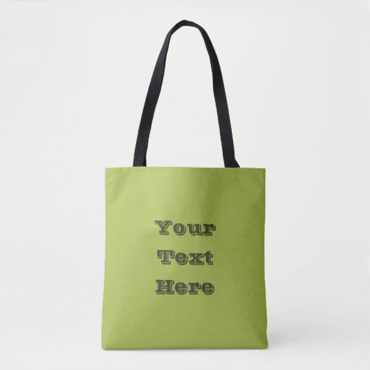 Tote Bag Raisin blanc vert printemps saison couleur solide (Devant)