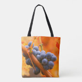 Tote Bag Raisin de vigne dans le vignoble (Dos)