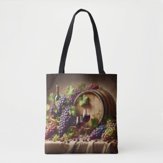 Tote Bag Raisins et vin vie morte (Devant)