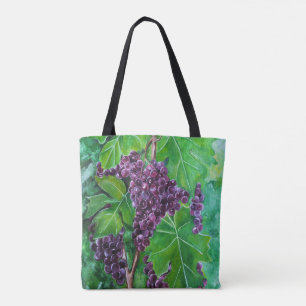 Tote Bag Raisins rouges sur une vigne d'août par Alfred Fox