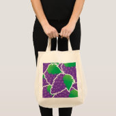Tote Bag Raisins violets funky (Devant (produit))